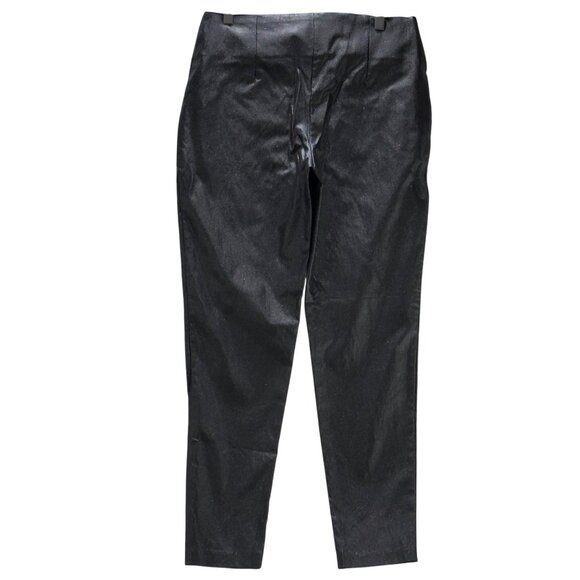 VERSONA Womens Contemporary Black Glittery Pants Stretch  Size 10 - Picture 3 of 11